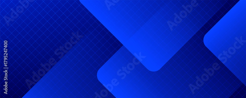 Abstract dark blue geometric background. Dynamic shapes composition. Cool background design for posters. Vector illustration