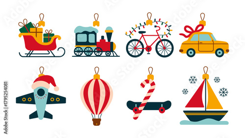 Christmas Ornaments Collection: A festive array of handcrafted ornaments, each embodying the spirit of celebration and joy during the holiday season.&#x20;

