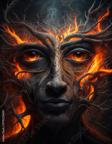 Burning Man Bush
