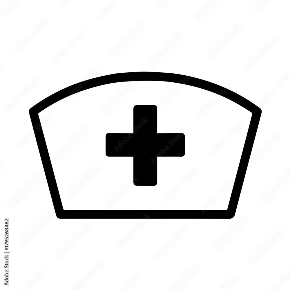 Obraz premium Nurse Cross Icon