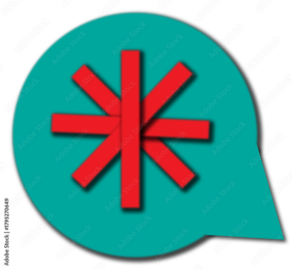 Fototapeta premium Asterisk star icon