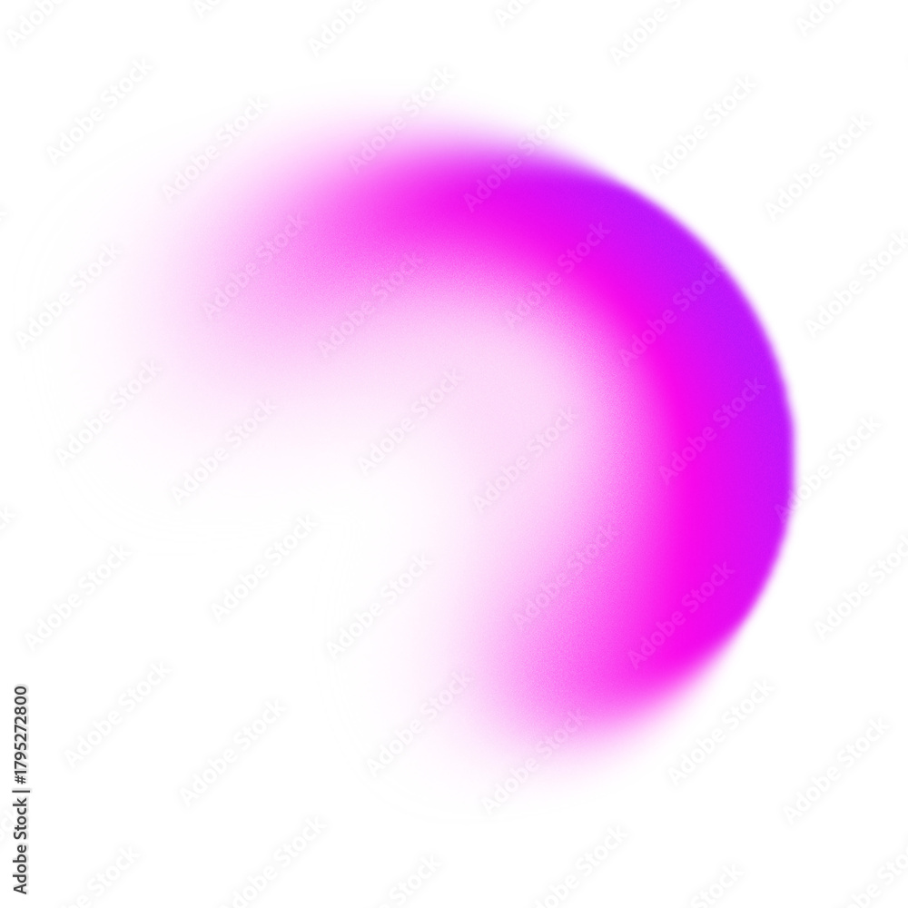 Obraz premium Aesthetic element of an abstract glowing pink purple gradient wave shape with a grainy and noise texture