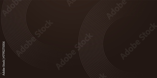 brown background with golden brown circles.luxury mocha mousse fabric. modern background with radiance. Product presentation.