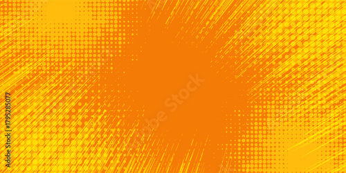 Abstract orange and yellow banner design vector, dynamic sporty horizontal background template for media promotion or web banner