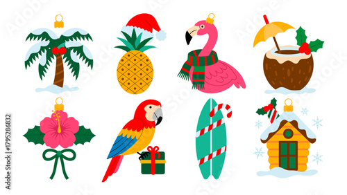 Festive Ornaments Set: A collection of vibrant and cheerful ornaments, perfect for adding a touch of holiday spirit, each one with its own unique charm and character. 