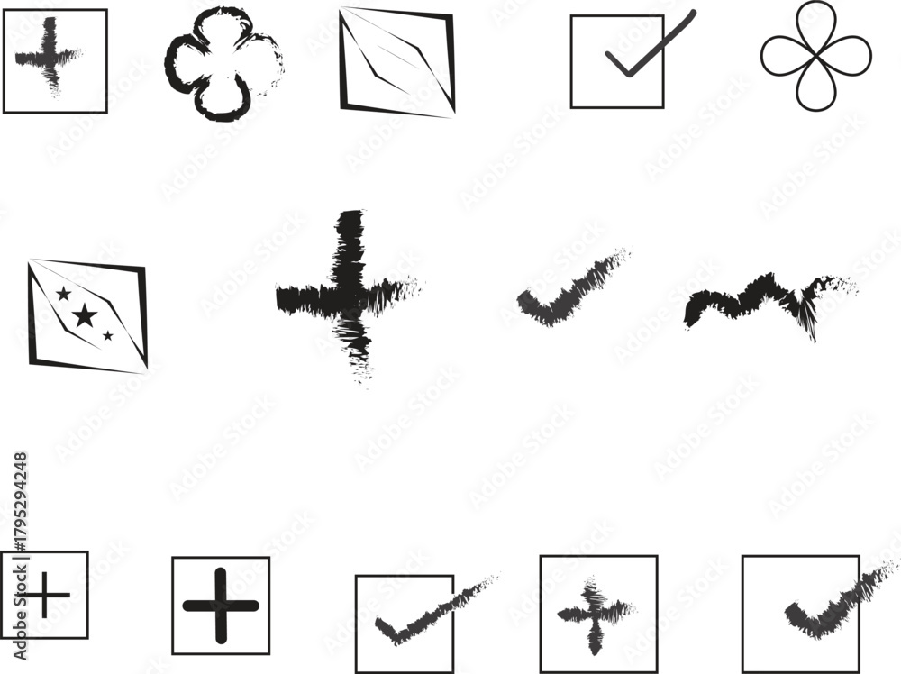 Naklejka premium set of icons with black color.