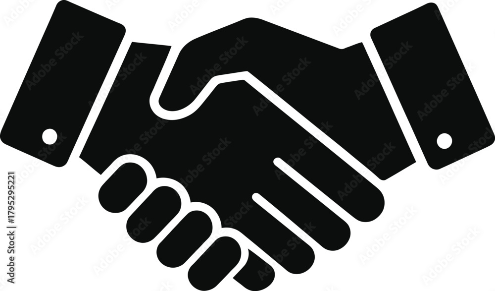Obraz premium handshake vector icon