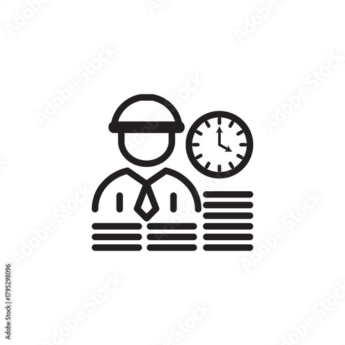 Project manager icon symbolizing planning, execution, and critical project oversight, representing specialized industrial management, modern organizational leadership, and operational success staff.