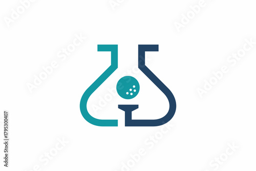 Letter S Lab Golf Logo 