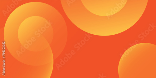 abstract orange circular background. Dynamic sound wave. Design element. Vector illustration