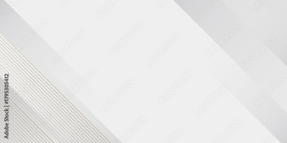 Obraz premium Luxury White and Gold Background with Golden Lines and Paper Cut Style. Premium Gray and Gold Background for Award, Nomination, Ceremony, Formal Invitation or Certificate Design
