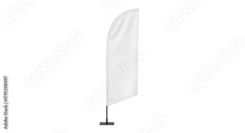 Blank white feather flag