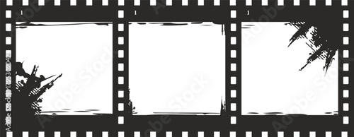 Grunge Film Strip Frame