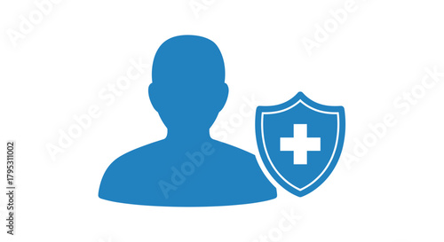 Secure individual protection symbol represents personal safety and well being assurance in modern digital world, Generative AI