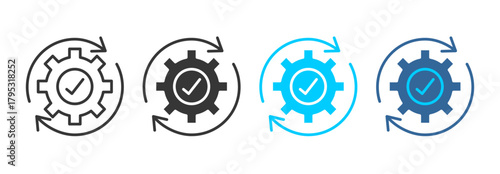 recovery icon set multiple style collection	
