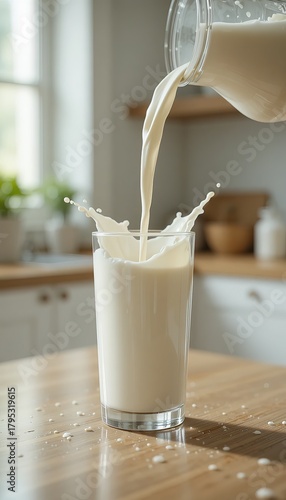 Premium-quality milk splash photography ideal for food blogs, beverage ads, and healthy lifestyle content.