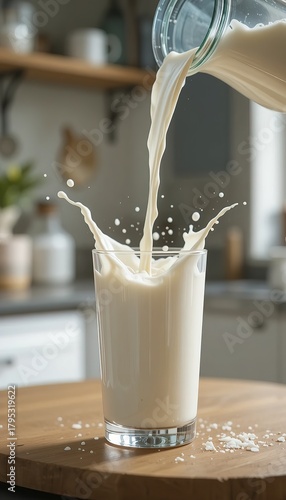 Premium-quality milk splash photography ideal for food blogs, beverage ads, and healthy lifestyle content.