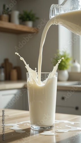 Premium-quality milk splash photography ideal for food blogs, beverage ads, and healthy lifestyle content.