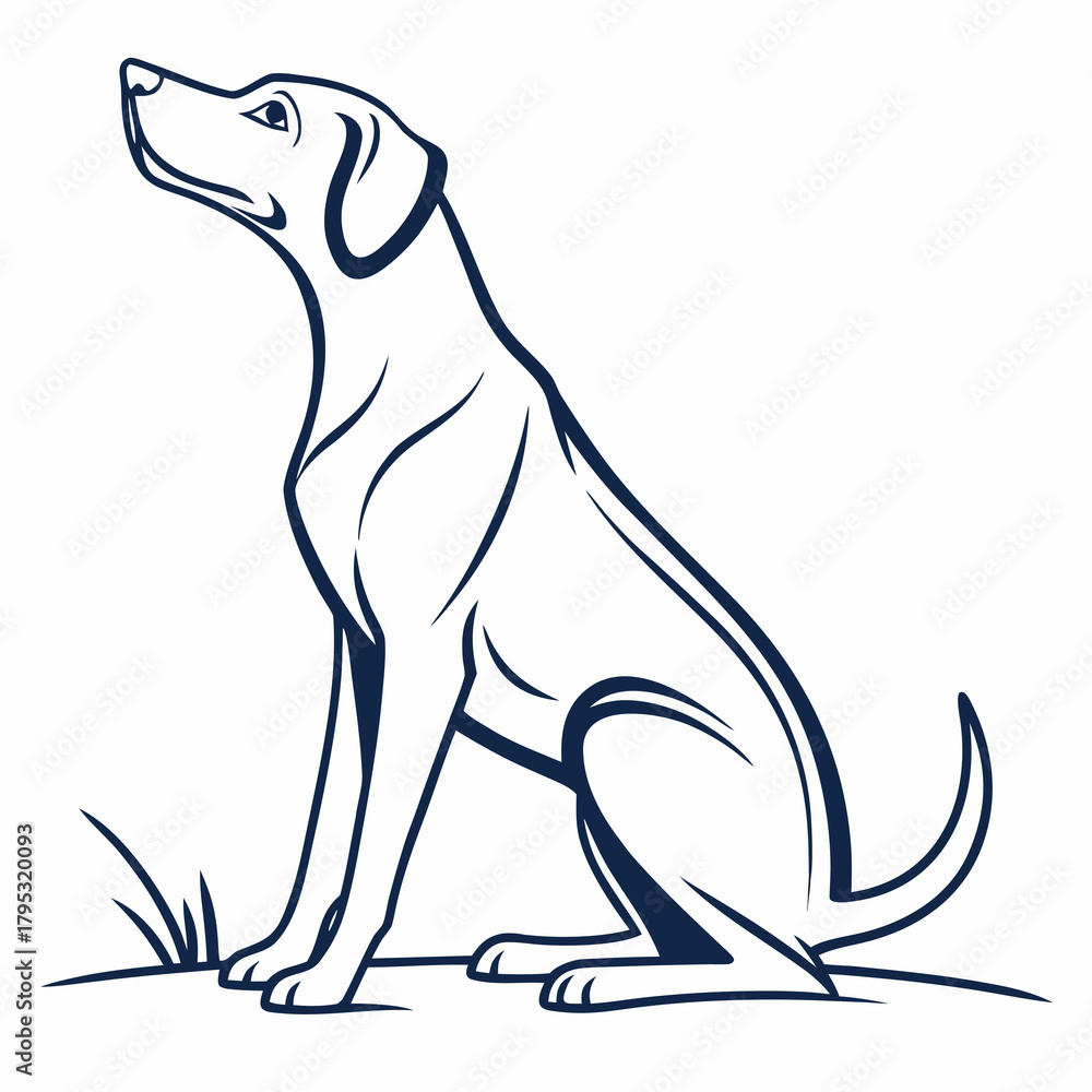 Obraz premium Modern Minimalist Dog & Pet Training Logo Collection Vector