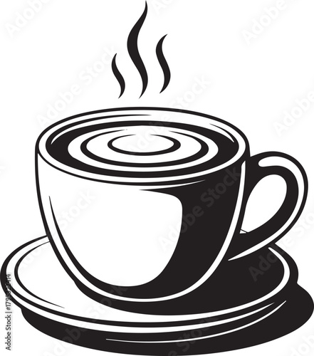 Coffee Break Logo or Emblem IllustrationPrint