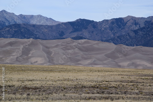 Fototapeta Naklejka Na Ścianę i Meble -  landscape with mountains - sand dunes