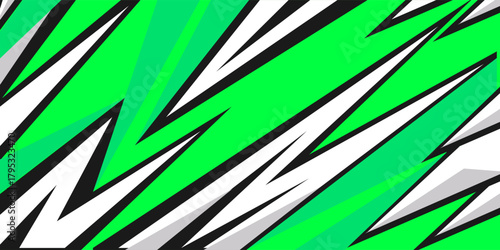 green sports background with sharp line shapes for racing theme design,sports jersey design