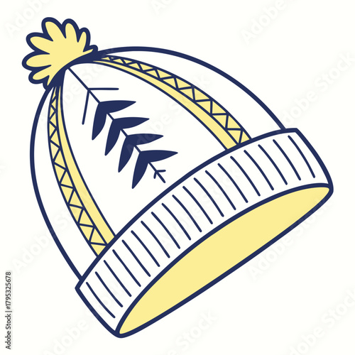 Winter hat with pompom for winter season