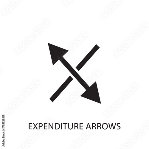 "Expenditure Arrows Icon"