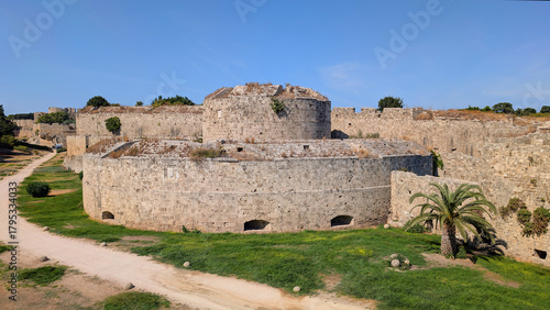 Fortifications of Rhodes, Del Carretto Bastion, Rhodes Dodecanese Islands - Greece