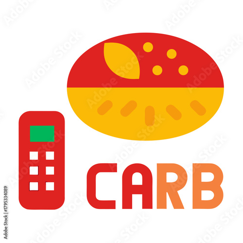 Carbohydrate counting with a food scale and calculator
