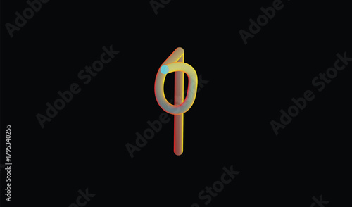 A single number six birthday candle on a black background