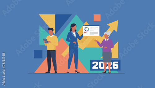 Team plans 2026 business growth Collaboration analysis and strategic forecasting