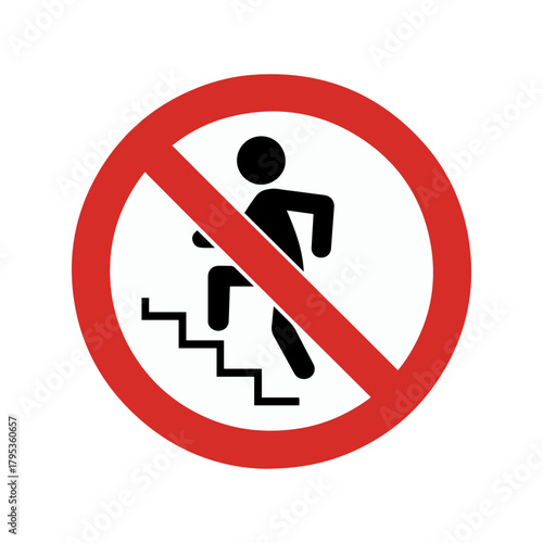 no stepping standing warning sign