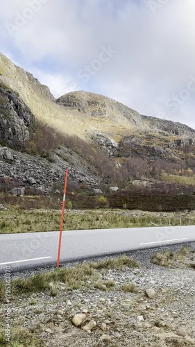 Beautiful Nature Norway natural landscape with fjord and mountain. Beautiful fjord in Norway with amazing nature. Traditional norwegian fishing village. Beautiful reflection. Beauty world. Lake views