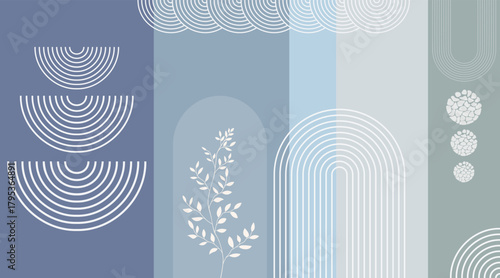 abstract background with blue stripe soft colour 