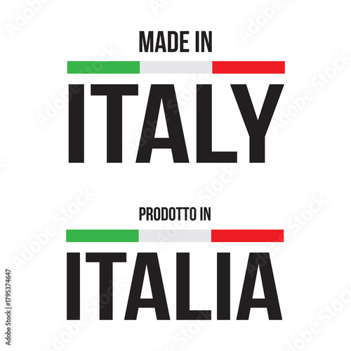 Made in Italy stamp branding