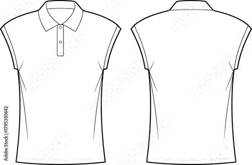 Sleeveless mini square neck dress fashion flat technical sketch vector illustration drawing with fitted bodice, wide straps, and back zip.