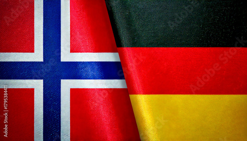 ドイツの国旗とノルウェーの国旗(Germany Flag & Norway flag.)
