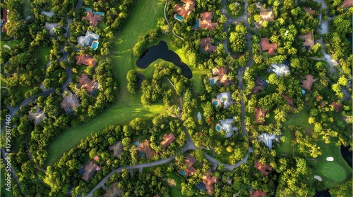 Aerial View of Suburban Weston, Florida: A Drone Perspective Showcasing Homes in a Rural Landscape