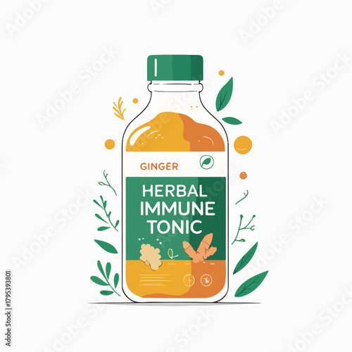 Herbal Immune Tonic Bottle