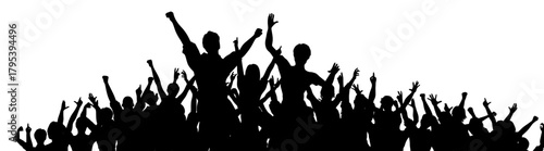 grass silhouette isolated on white silhouette, people, party, crowd, disco, vector, group, fun, club, celebration, festival, cheering, men, hand, rock, boy, woman, audience, design, concert, dancing, 