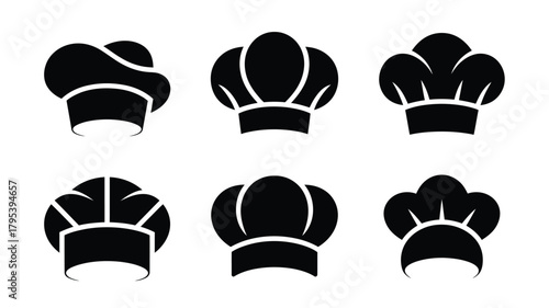 Discover essential chef hat icons, perfect for culinary branding, restaurant menus, and professional kitchen designs, adding a touch of gourmet elegance to your projects instantly.