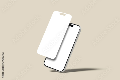 Phone Screen Blank Mockup
