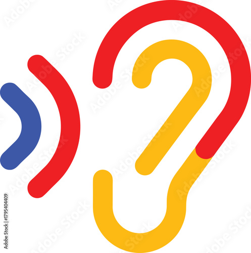 Disability hearing assistance icon