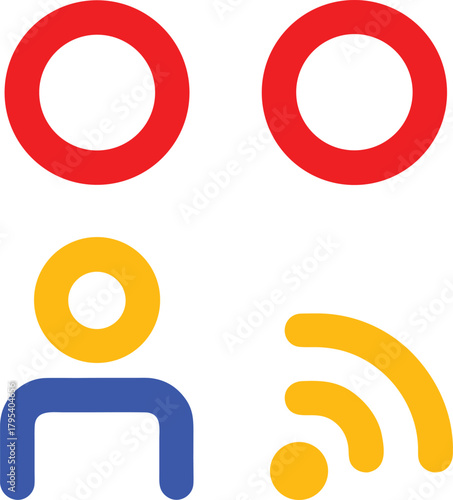 Illustration of social media interactions with like minded users and broadcast of content on a network