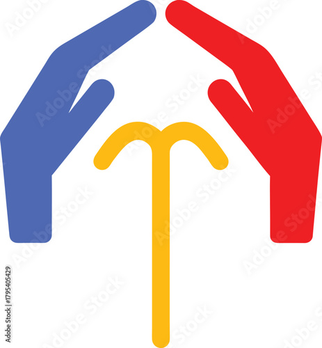 Hands Protecting A Symbol of Growth and Hope for a Better Future Design