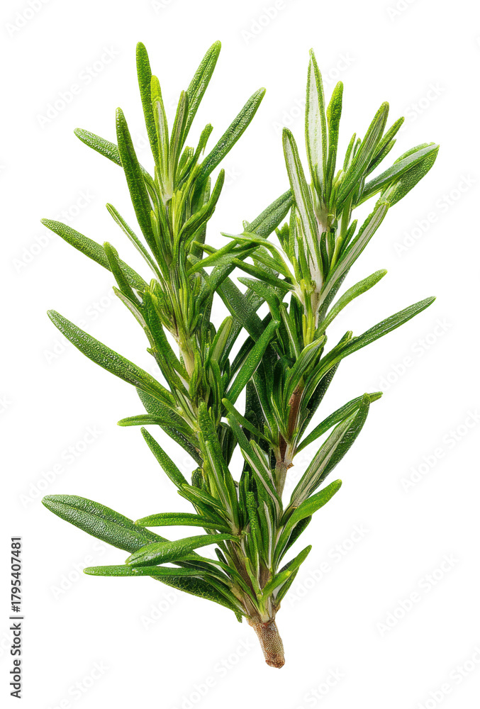 Fototapeta premium Rosemary herb freshly harvested culinary use natural isolated on transparent background