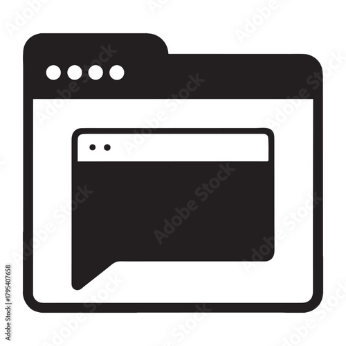 prompting or input command silhouette icon