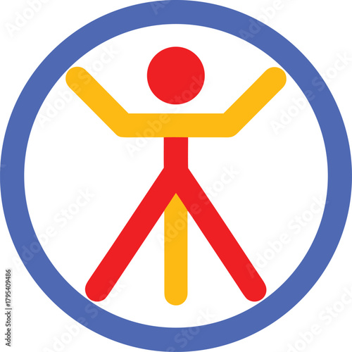 Modern Vector Icon Illustrating Universal Accessibility Inclusion and Diversity