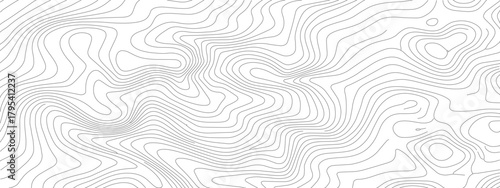 Abstract Topographic Contour Lines Pattern Background 1.